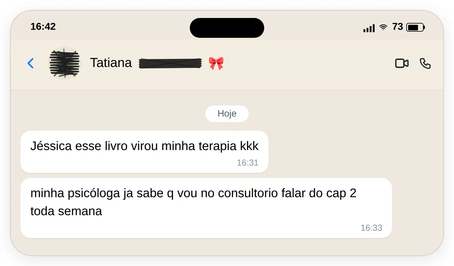 Depoimento Tatiana