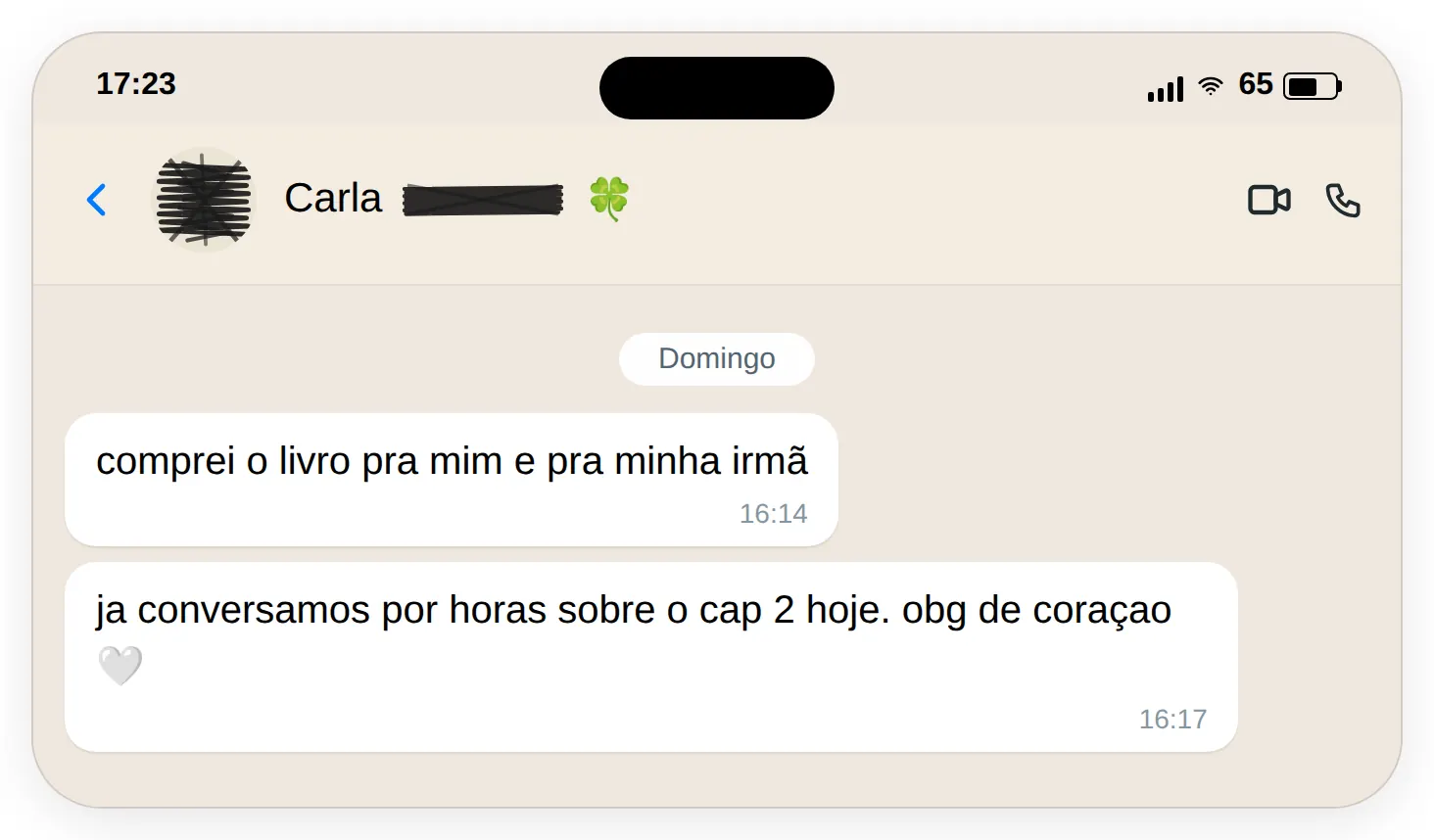 Depoimento Carla